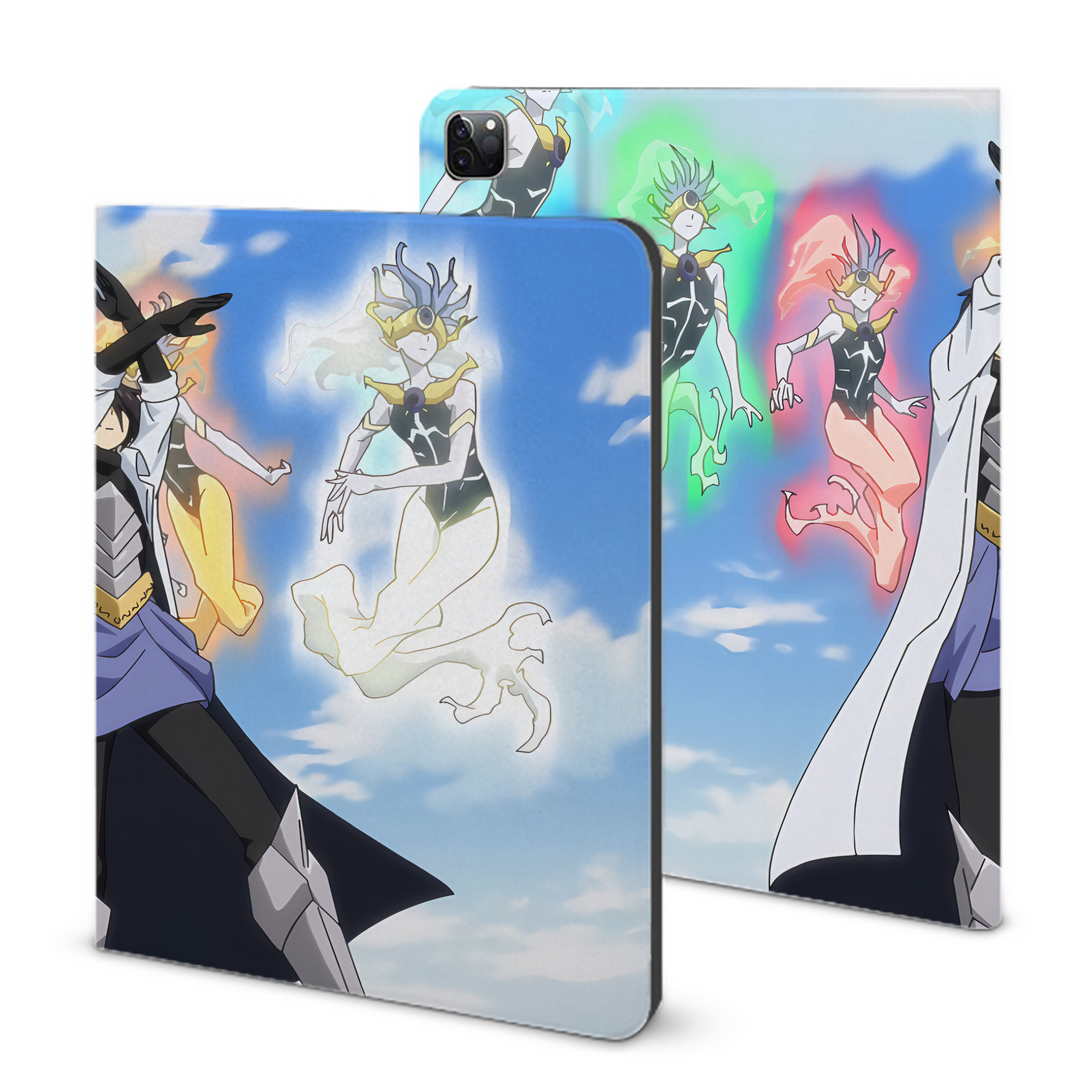 （画像用） 転スラ Regarding Reincarnated to Slime IPad ケース ブック型 PUレザー TPU 耐衝撃 軽量 薄型 ペン収納なし 全面保護 IPad 各モデル対応